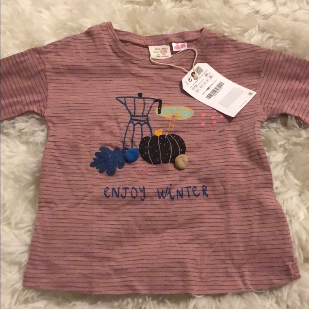Zara baby girl long sleeve shirt